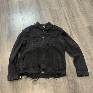Black Lightweight Shirt Jacket Classic Style
